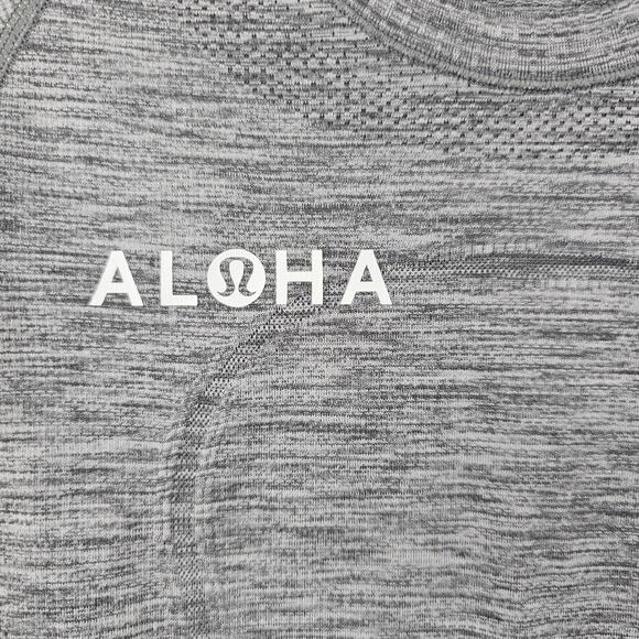 Lululemon Swiftly Tech Shirt Womens 4 ALOHA Gray Short Sleeve Running Training - Picture 5 of 8